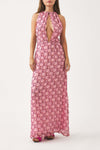 Printed chiffon maxi dress Cassy