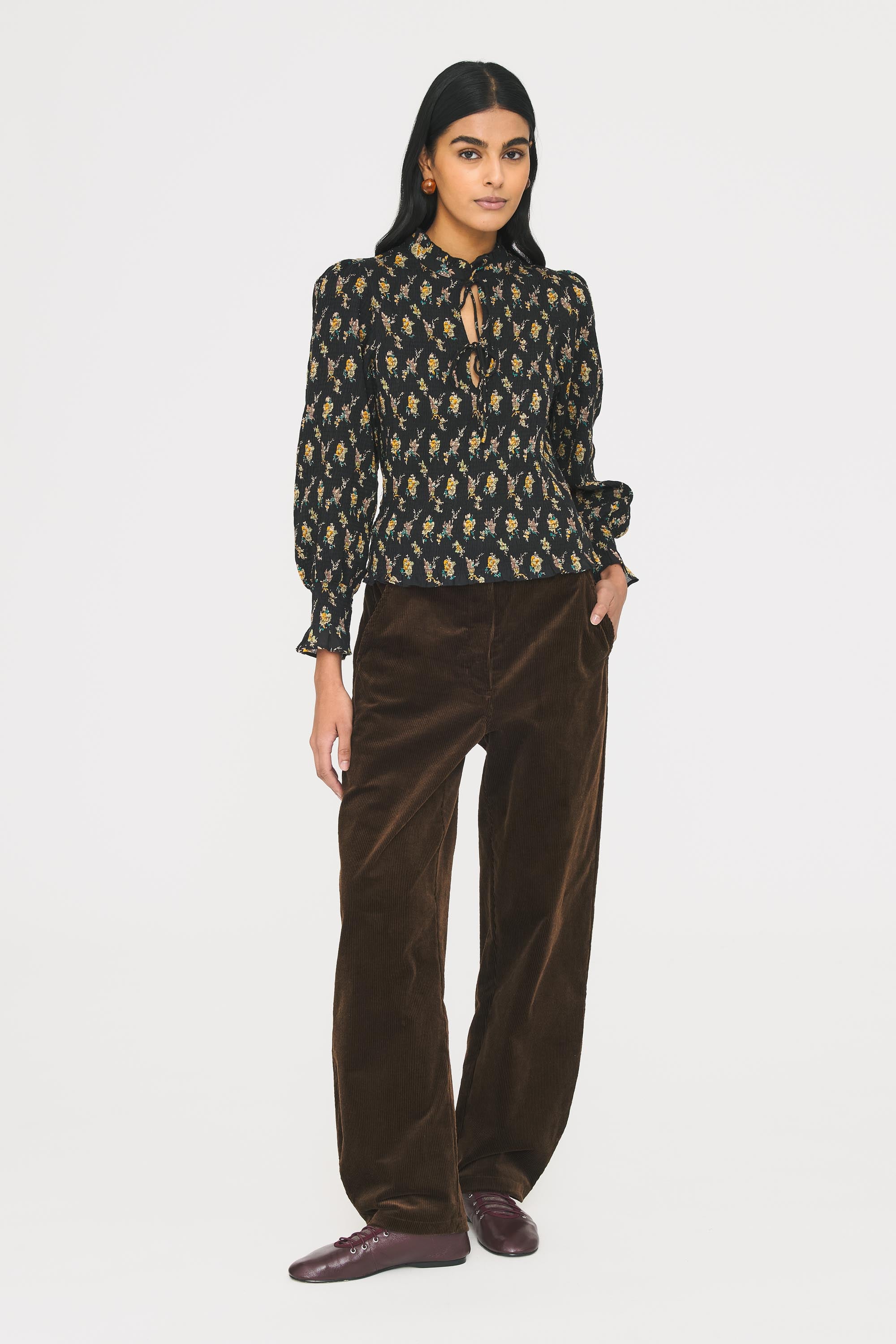 Blouse smockée Chino