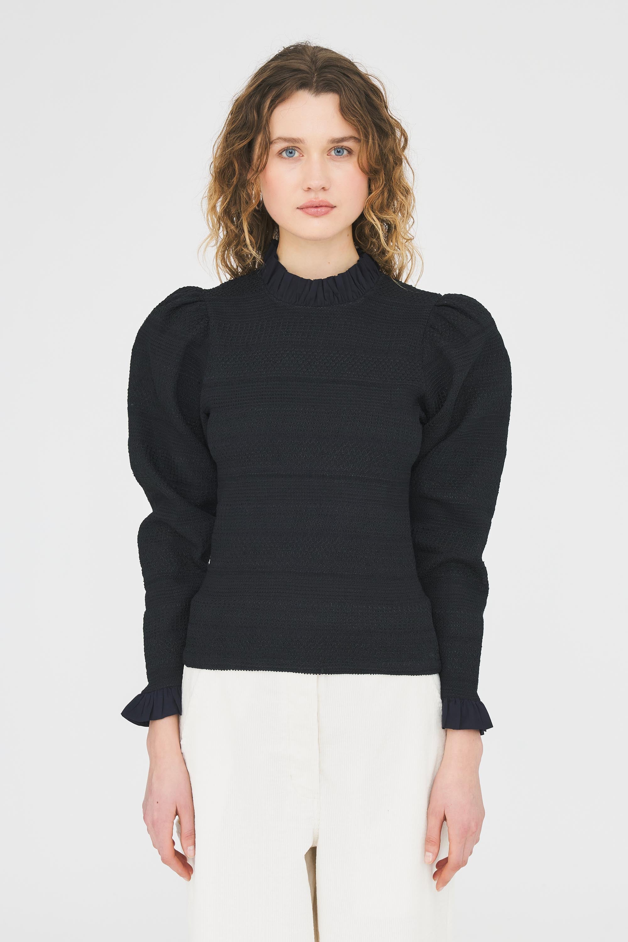 Elisa smocked blouse