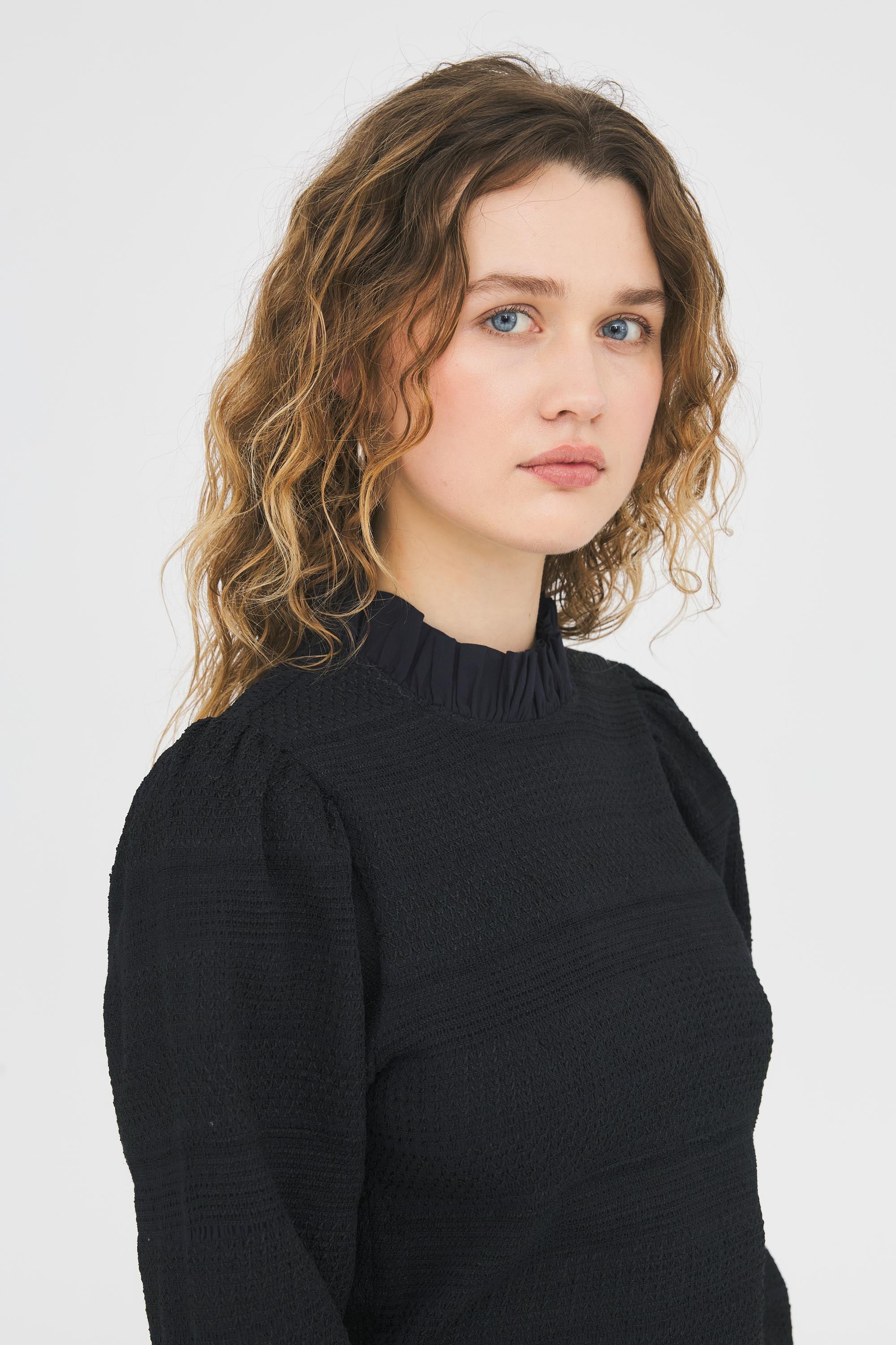 Elisa smocked blouse