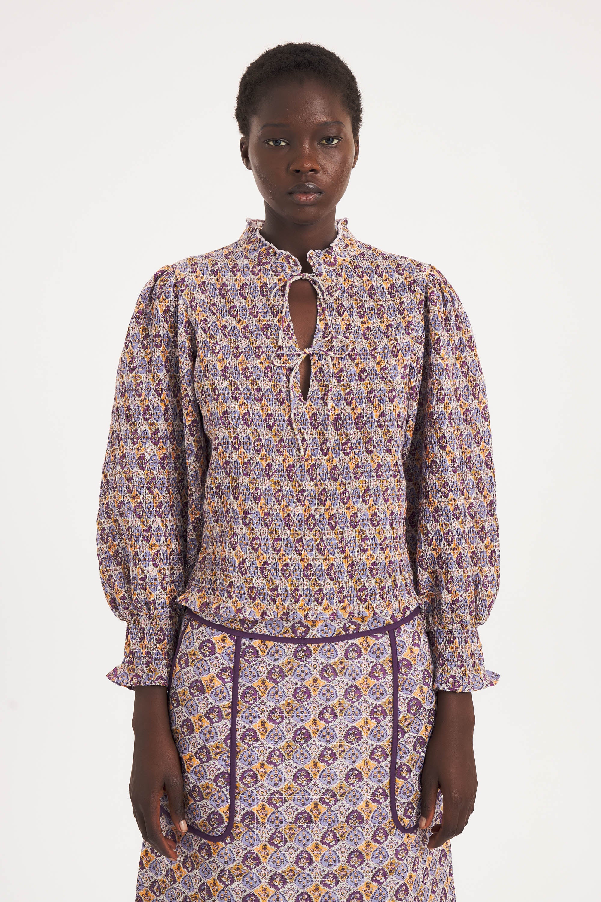 Blouse smockée Kayla