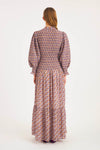 Kayla smocked maxi dress