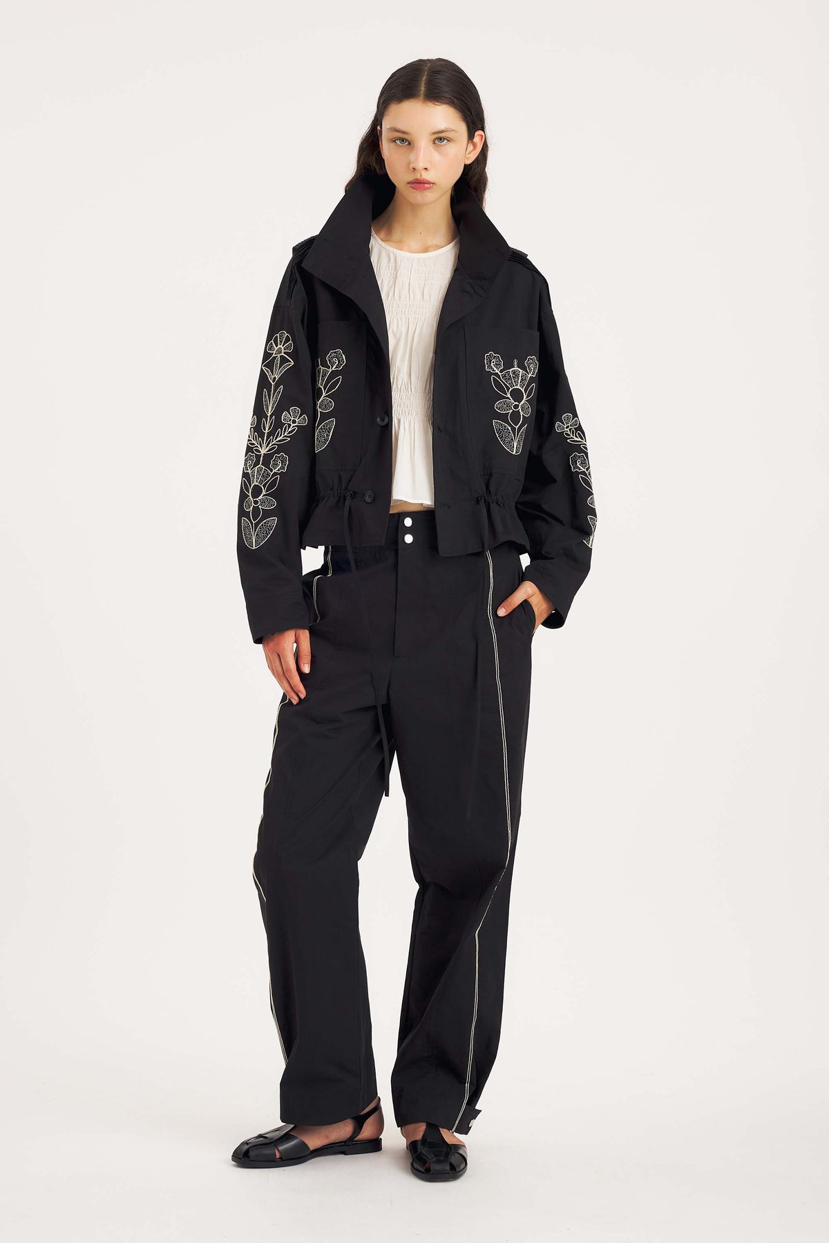 Veste Maria – Élégance en Coton Brodé | Antik Batik