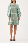 Cotton voile print mini dress Nalii