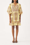 Cotton voile print mini dress Nalii