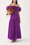 Robe longue à épaules dénudées Pop