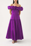 Robe longue à épaules dénudées Pop