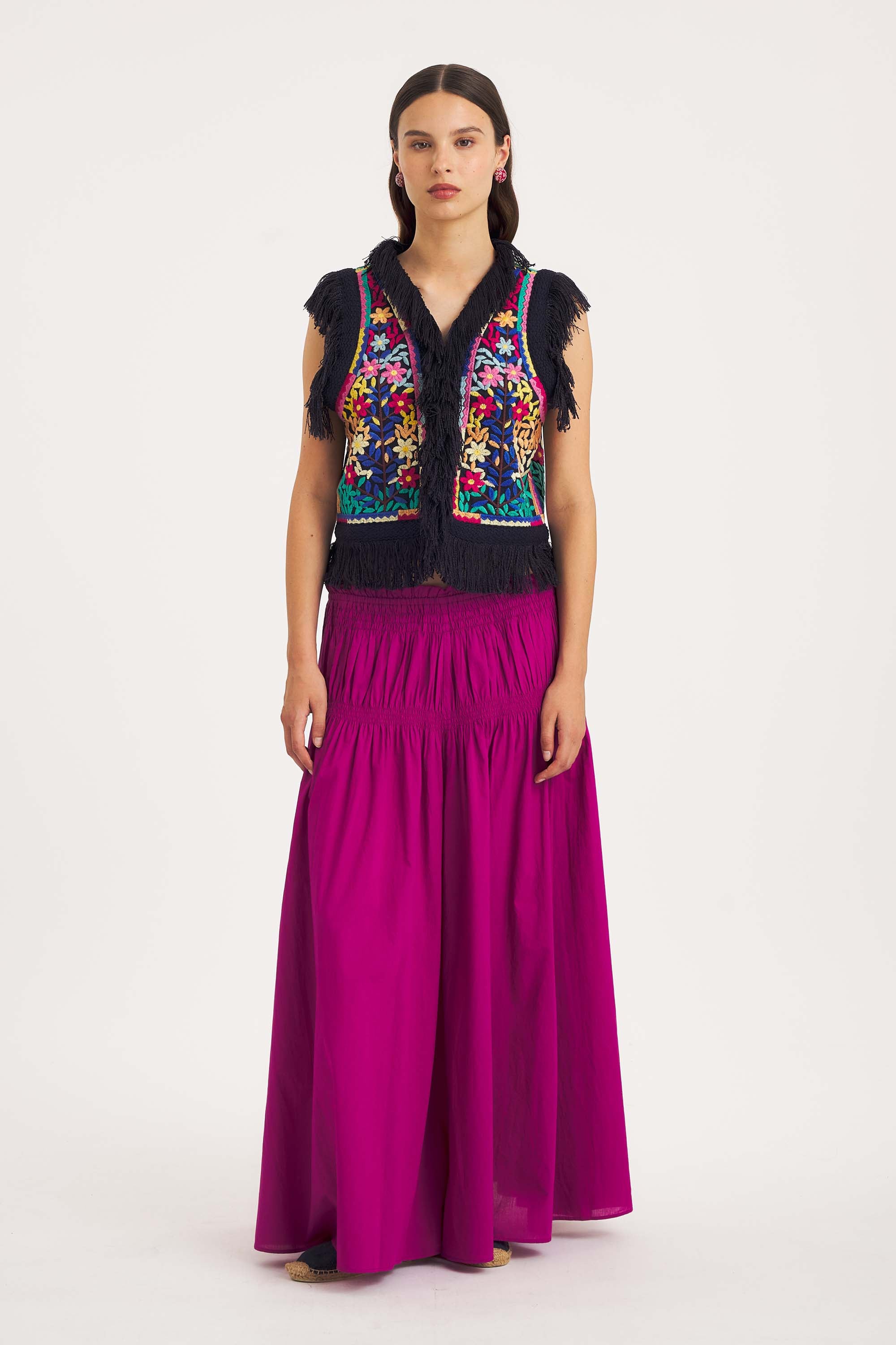 Rainbow Embroidered Vest