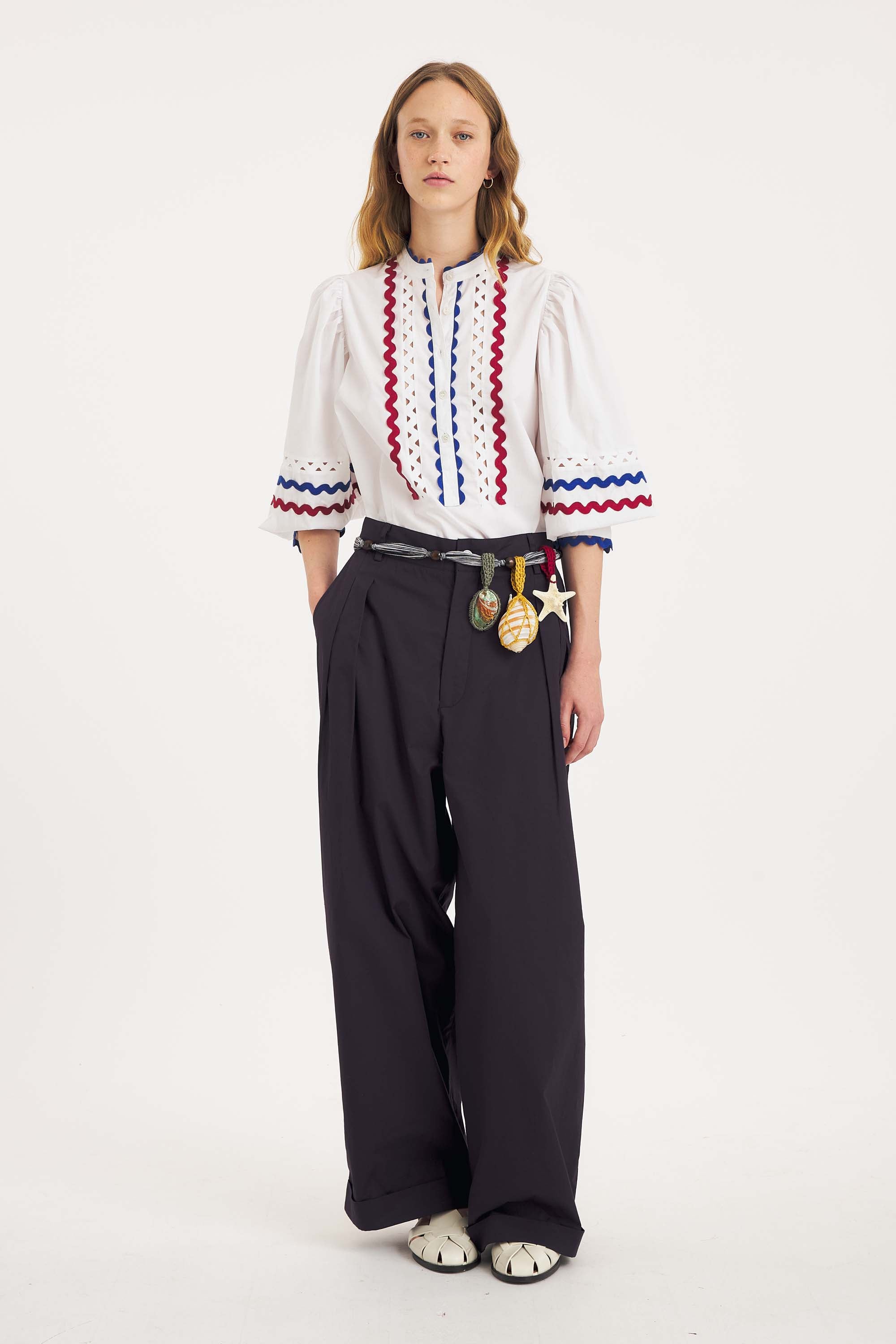 KEINA RITA　Tuck Gathered Blouse CATEGORY Shirting | KEINA RITA OFFICIAL ONLINE