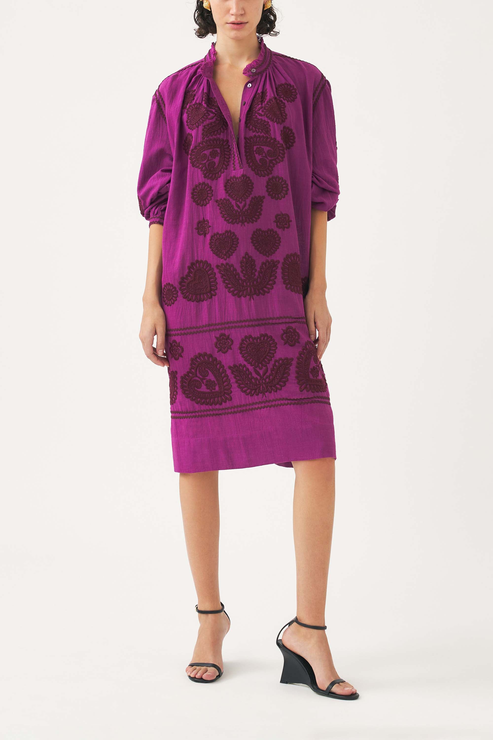 Blouse with Hungarian-inspired embroidery Rony
