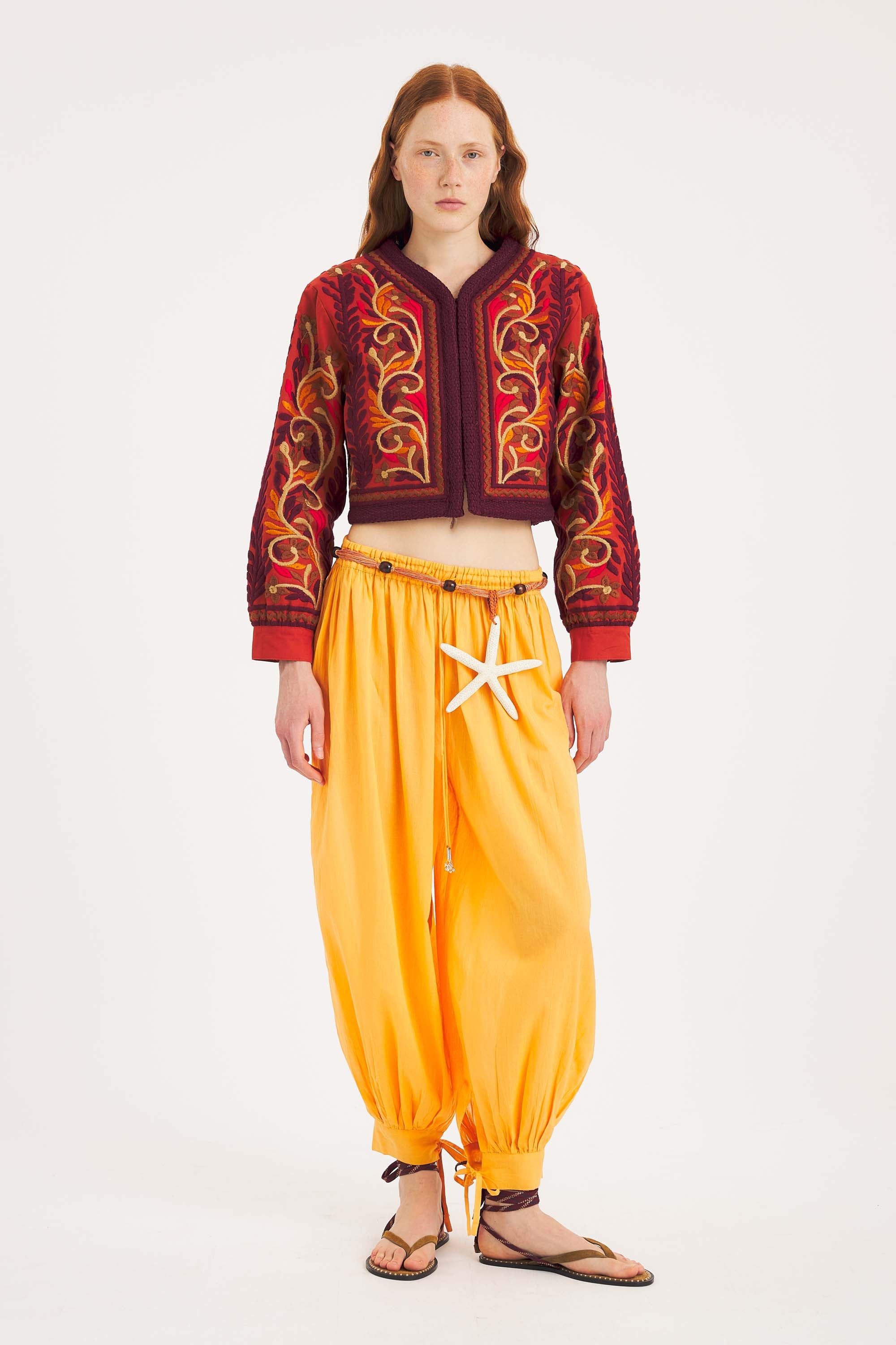 Suna Jacket – Embroidered Cotton Opulence | Antik Batik