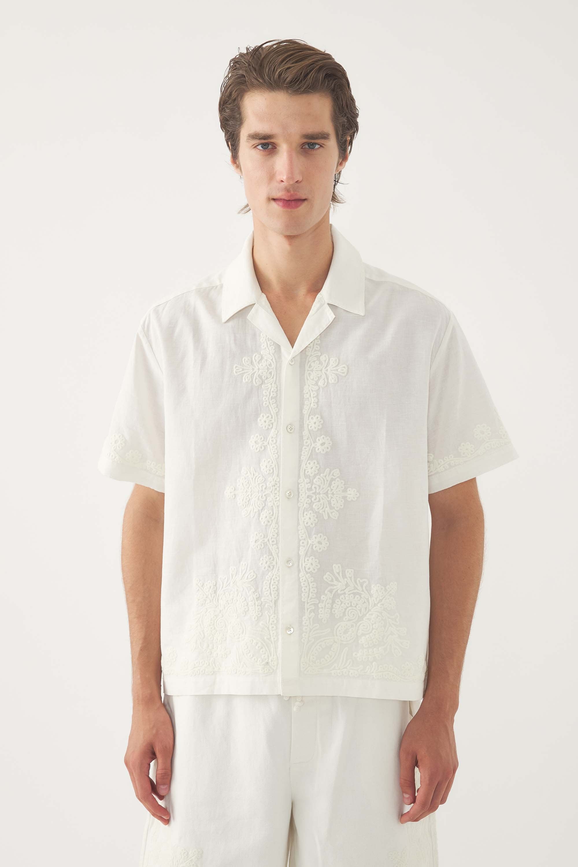 Bestickte Bluse Adonis