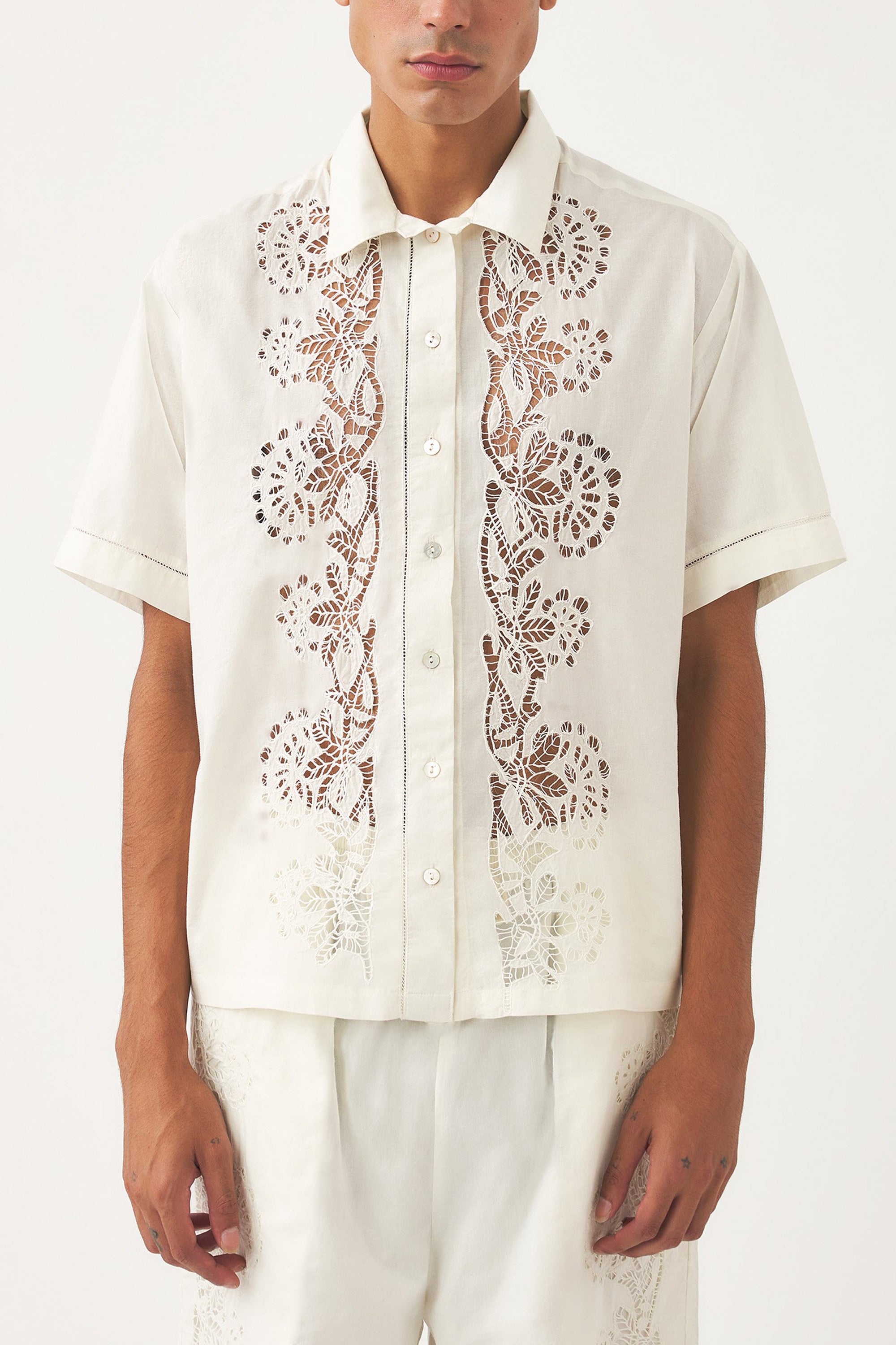 Chemise brodée Aloha