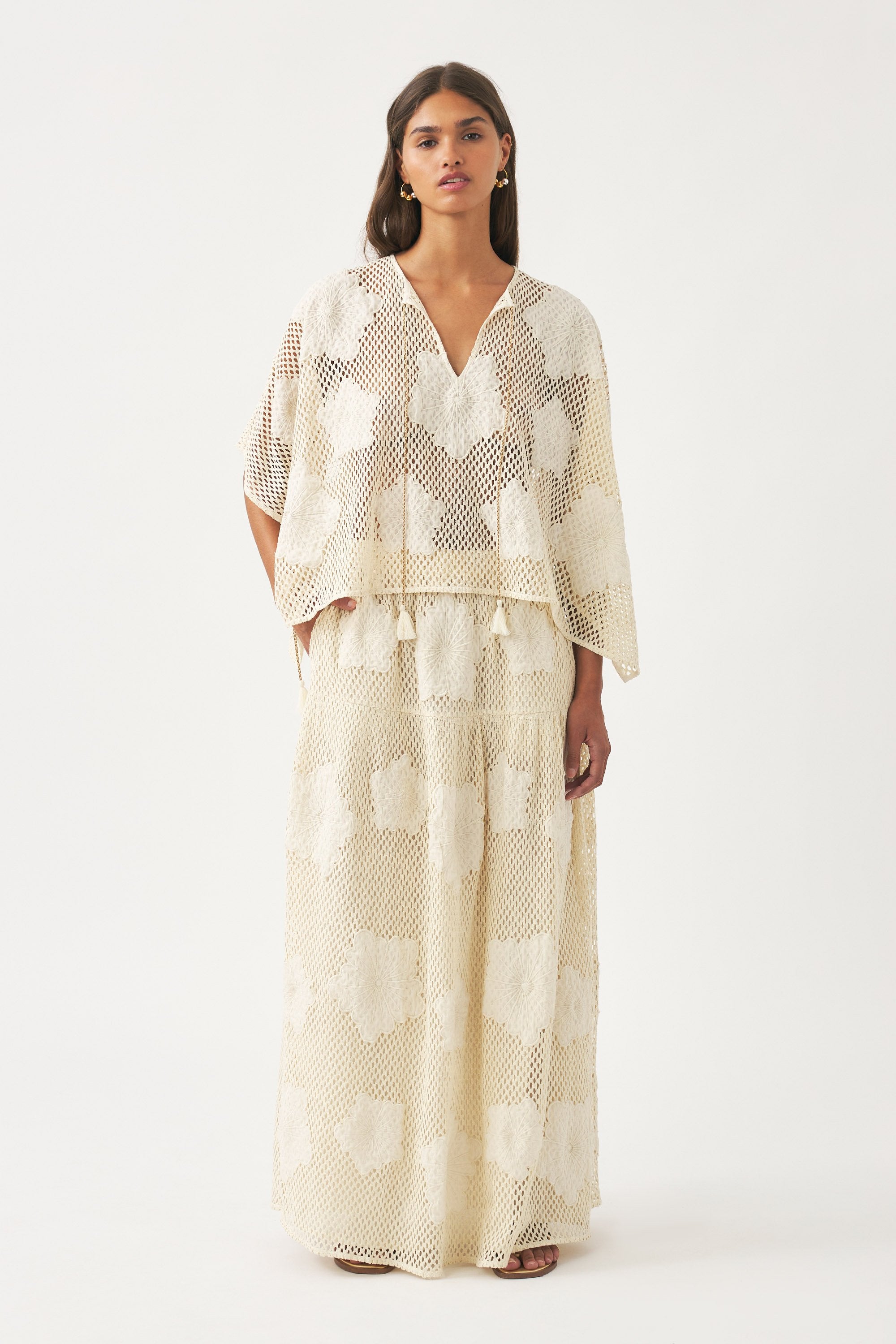Mini caftan brodé Aloni