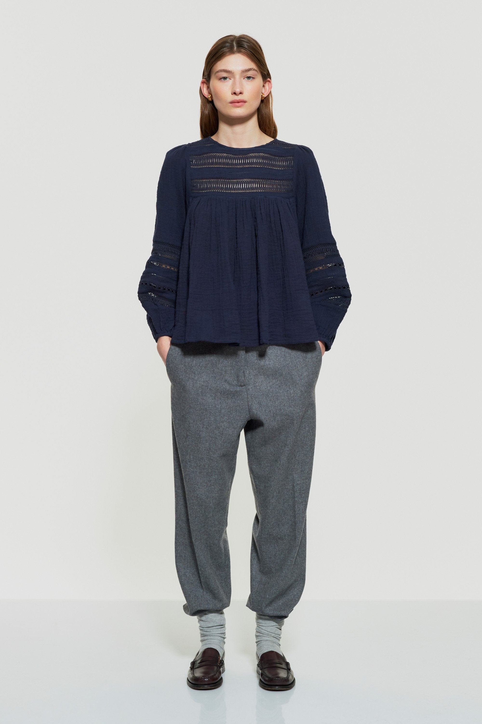 Blouse ajourée Amit