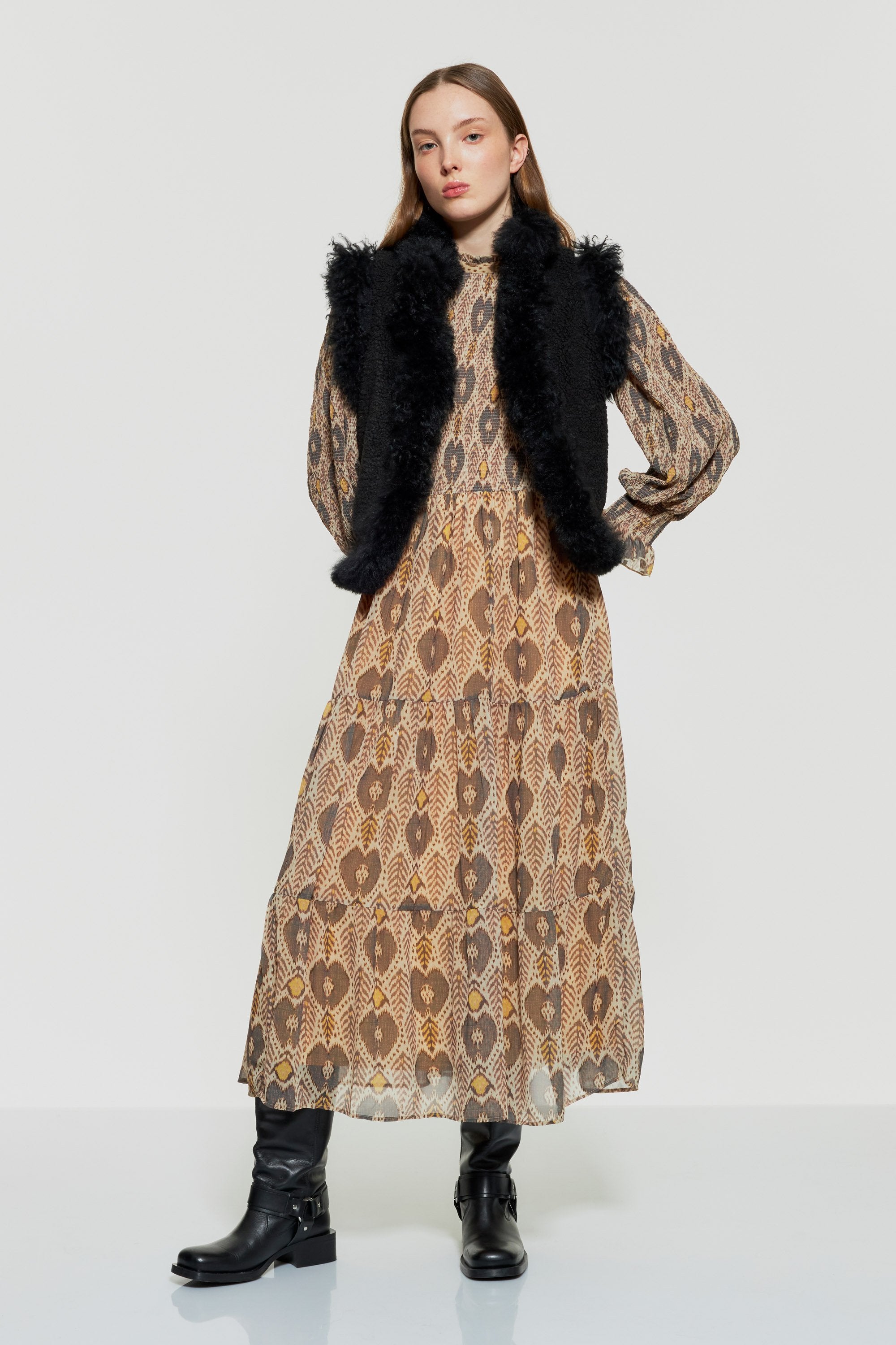 Animal maxi dress