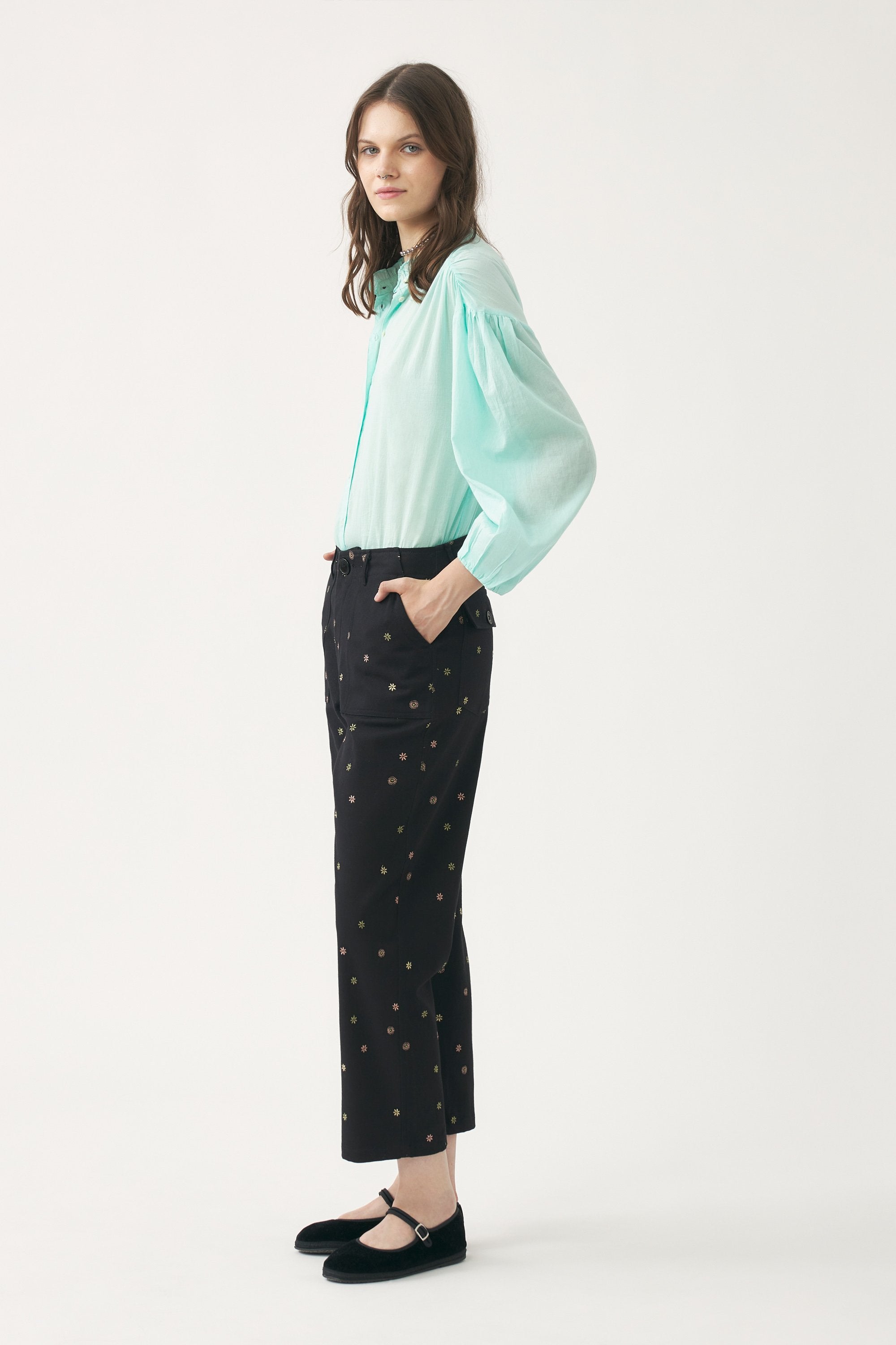 Camisa de voile de algodón Anna