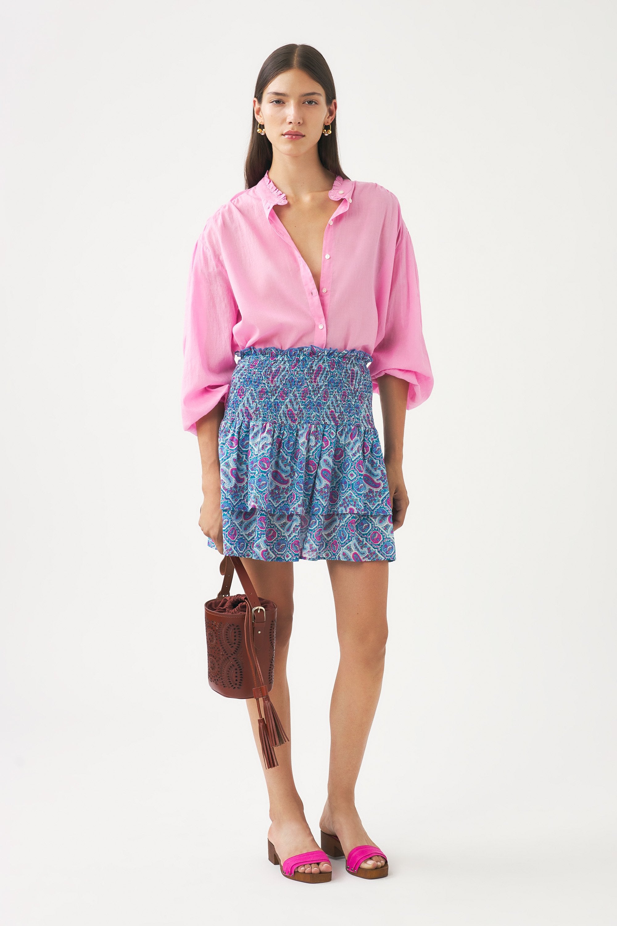 Chemisier en voile de coton Anna
