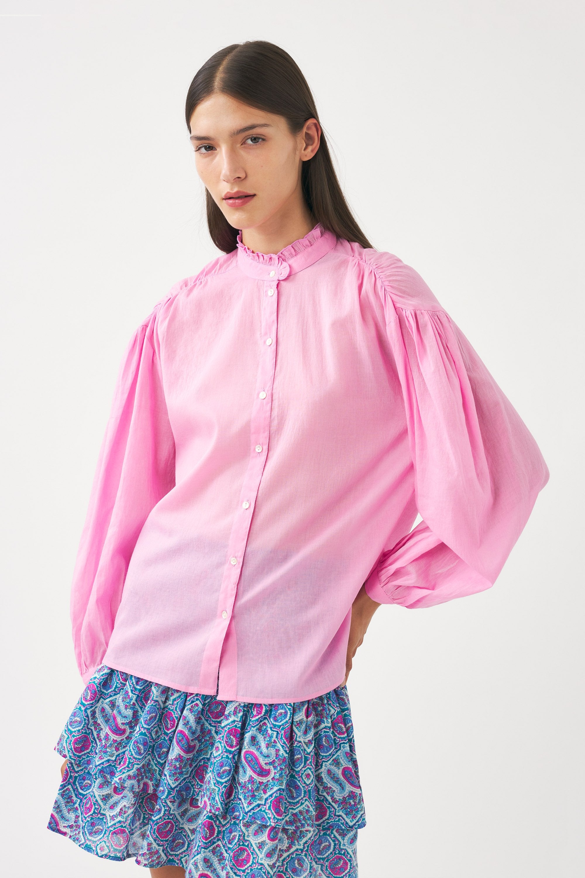 Chemisier en voile de coton Anna