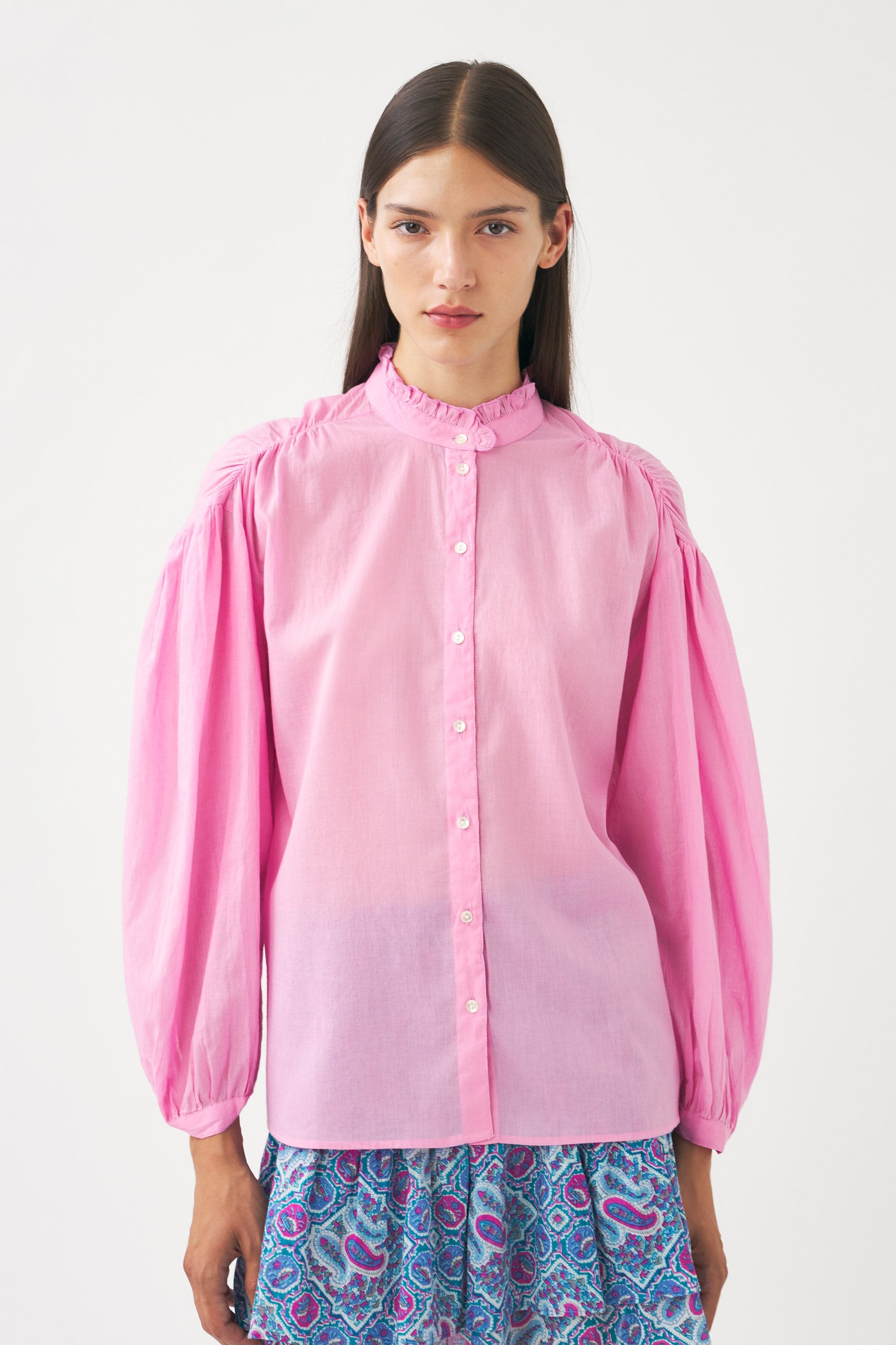 Cotton voile blouse Anna