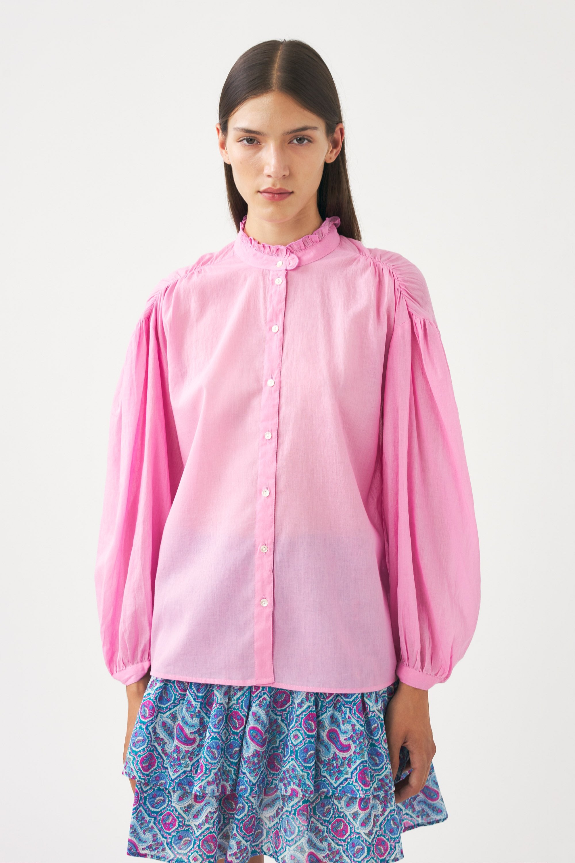 Cotton voile blouse Anna