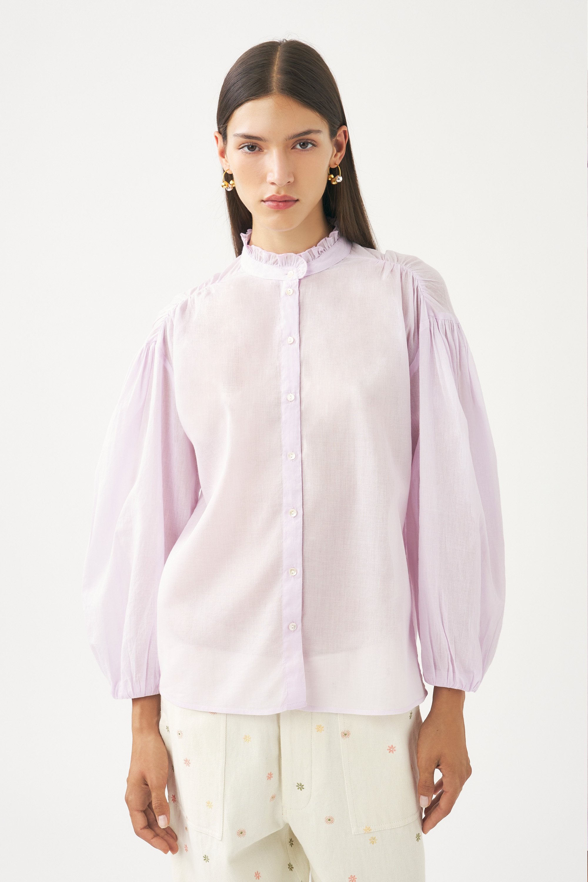 Camisa de voile de algodón Anna
