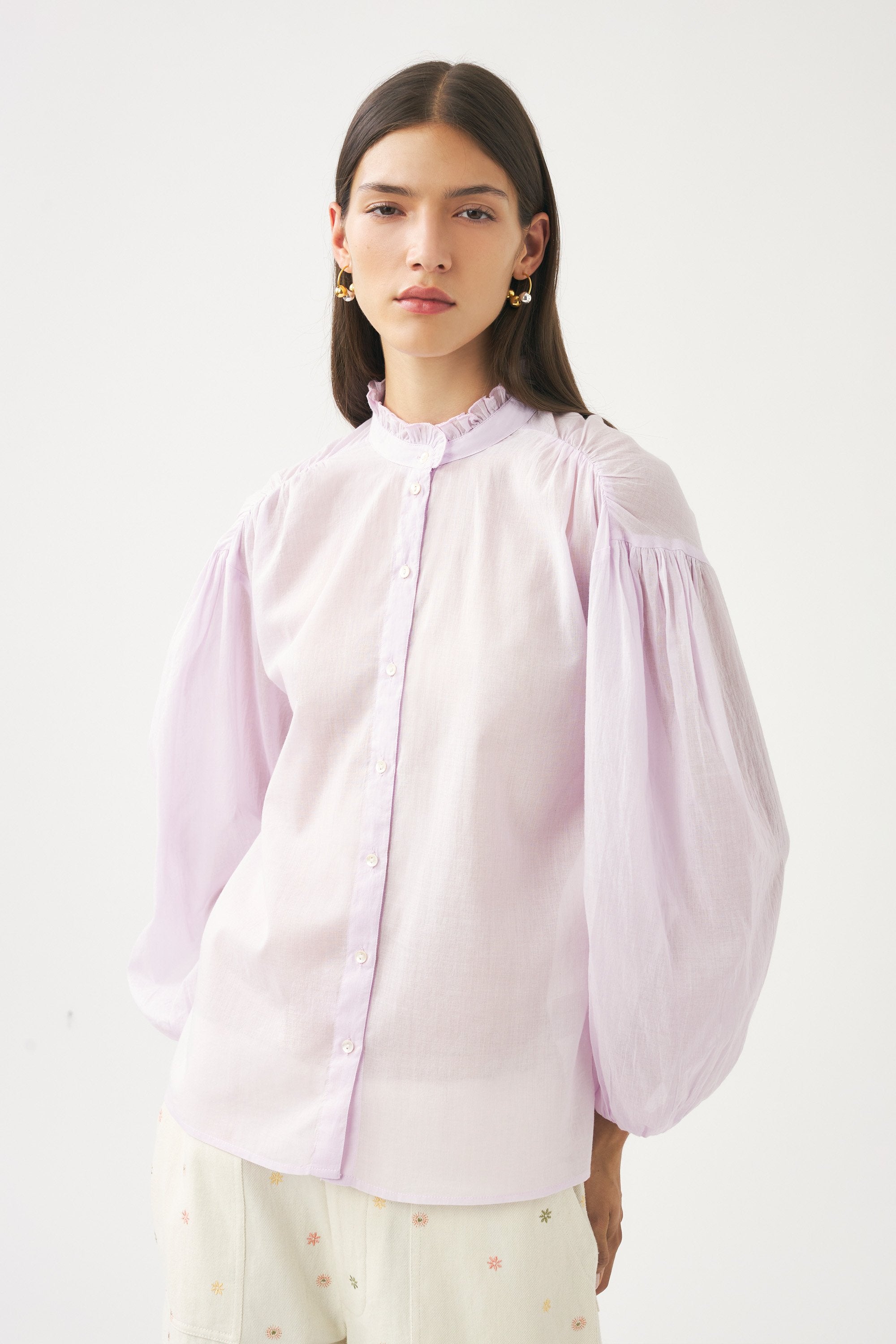 Camisa de voile de algodón Anna