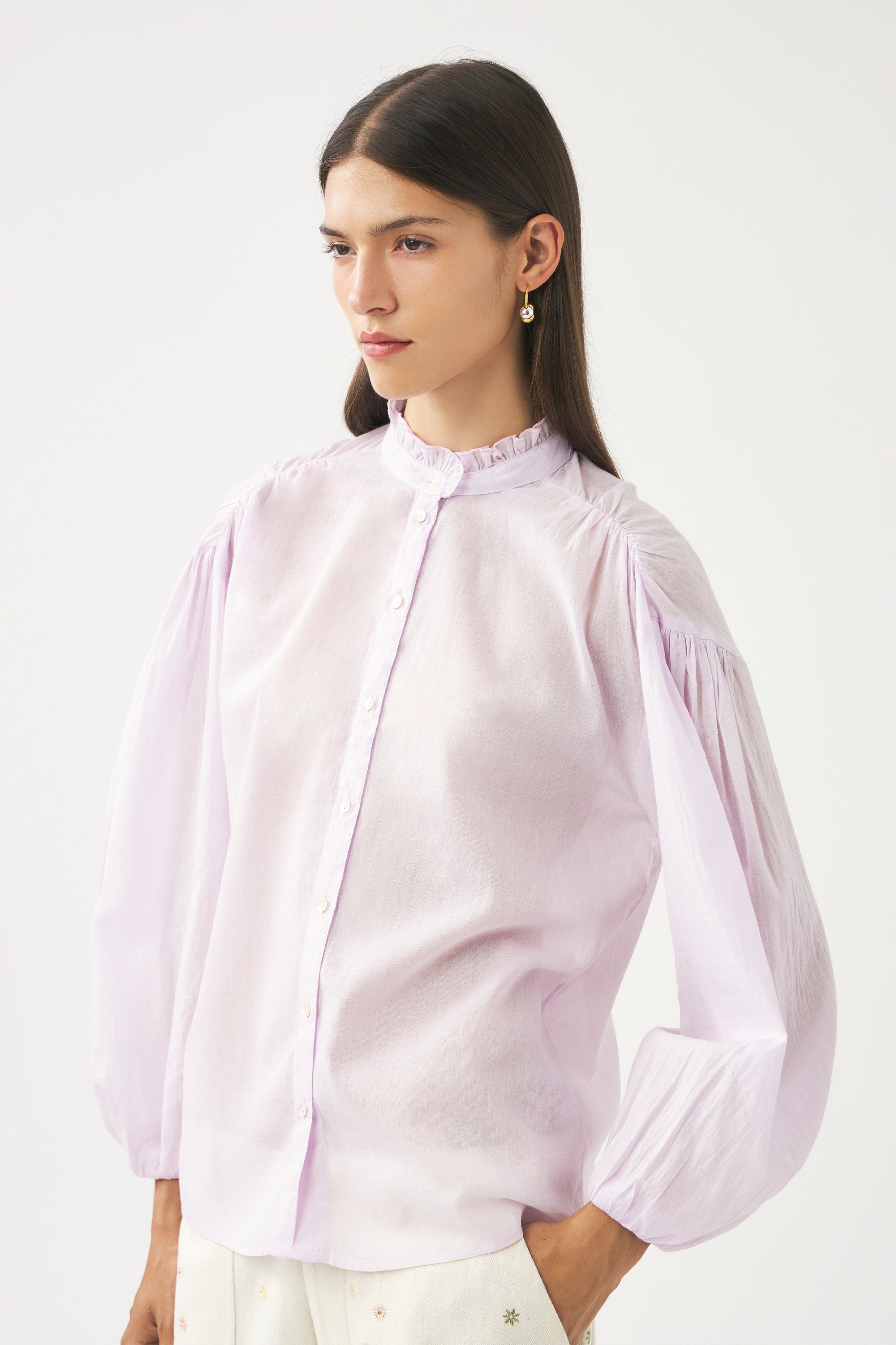 Camisa de voile de algodón Anna