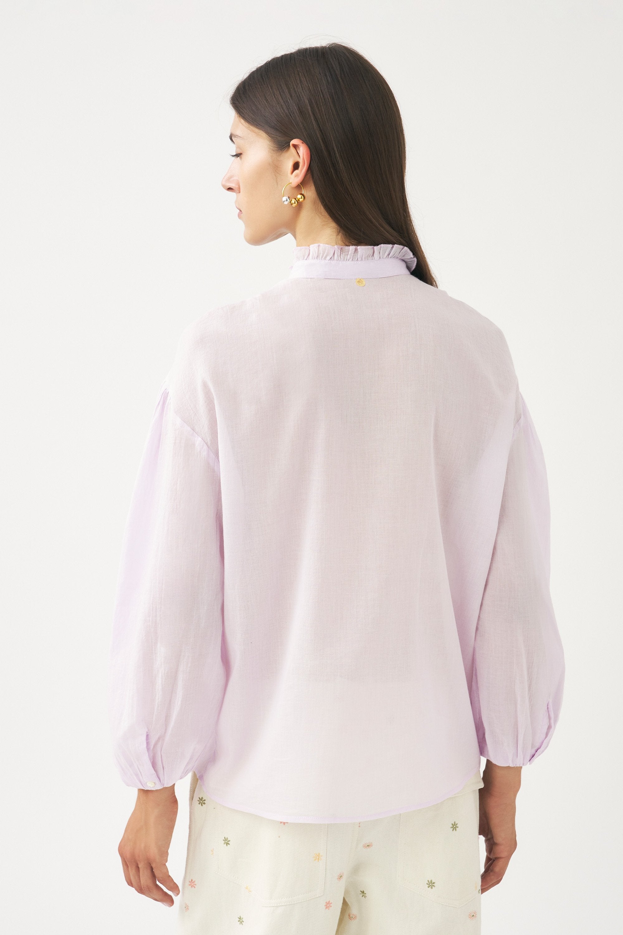 Camisa de voile de algodón Anna