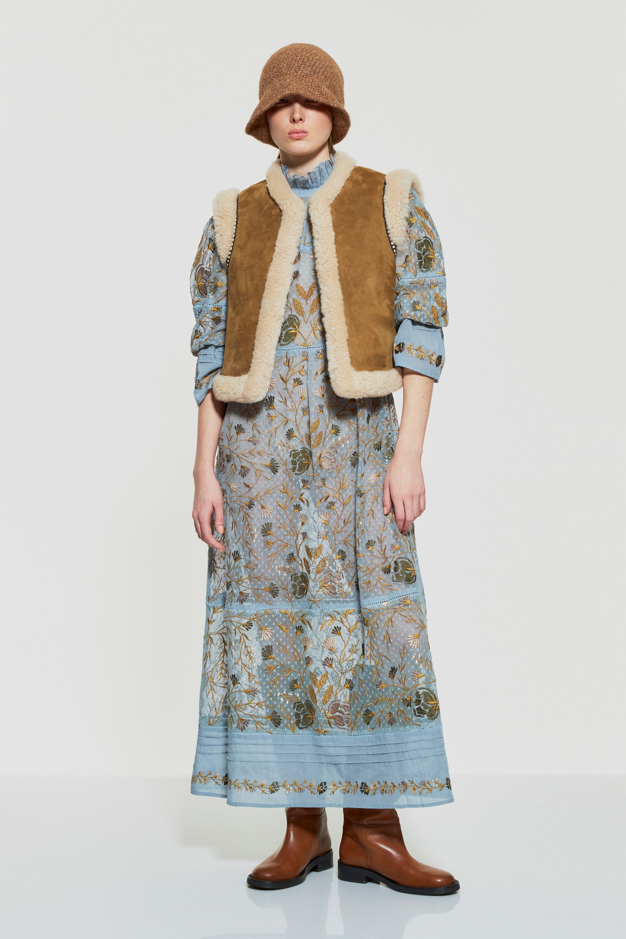 Vani embroidered maxi dress
