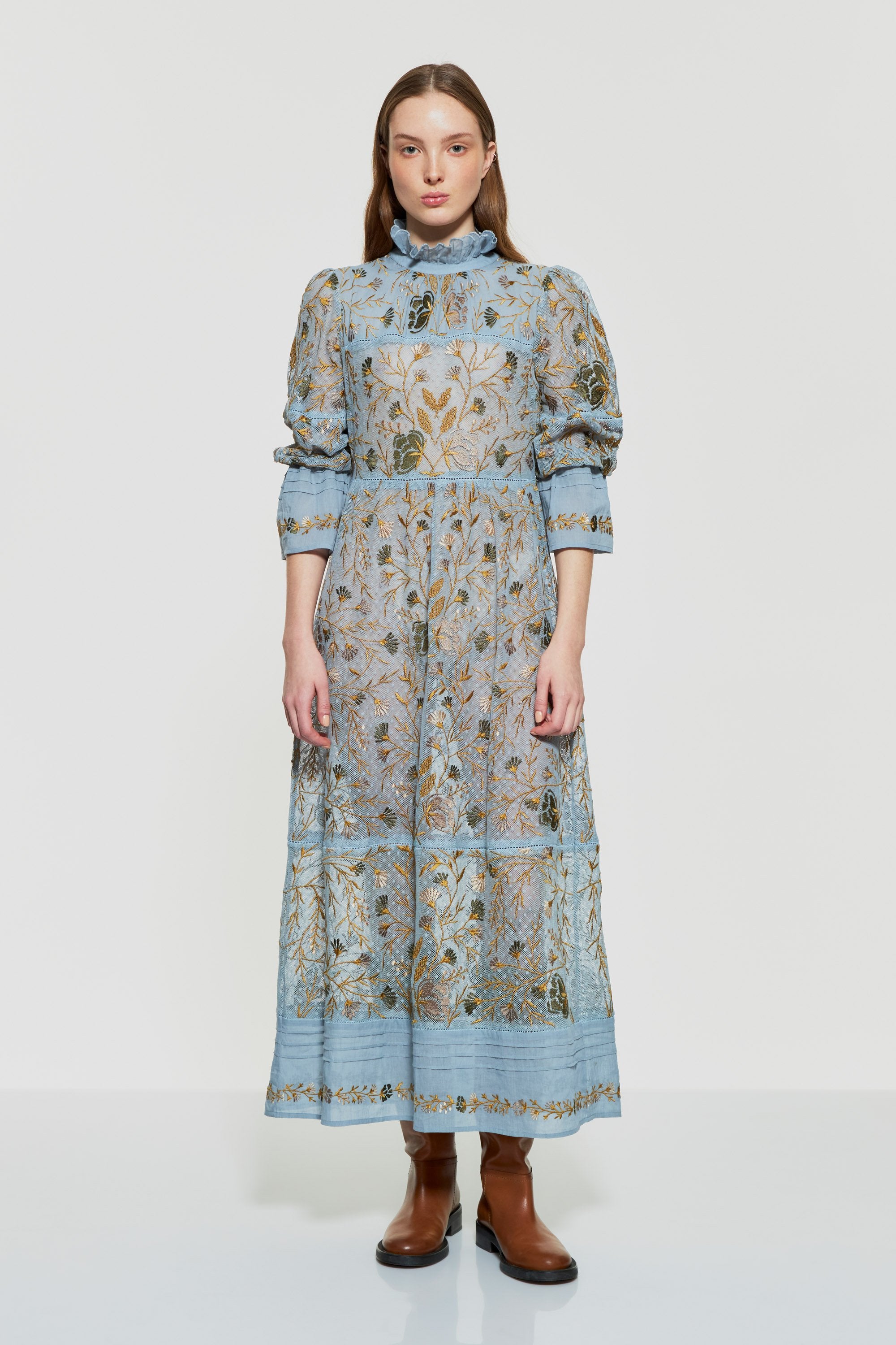 Vani embroidered maxi dress