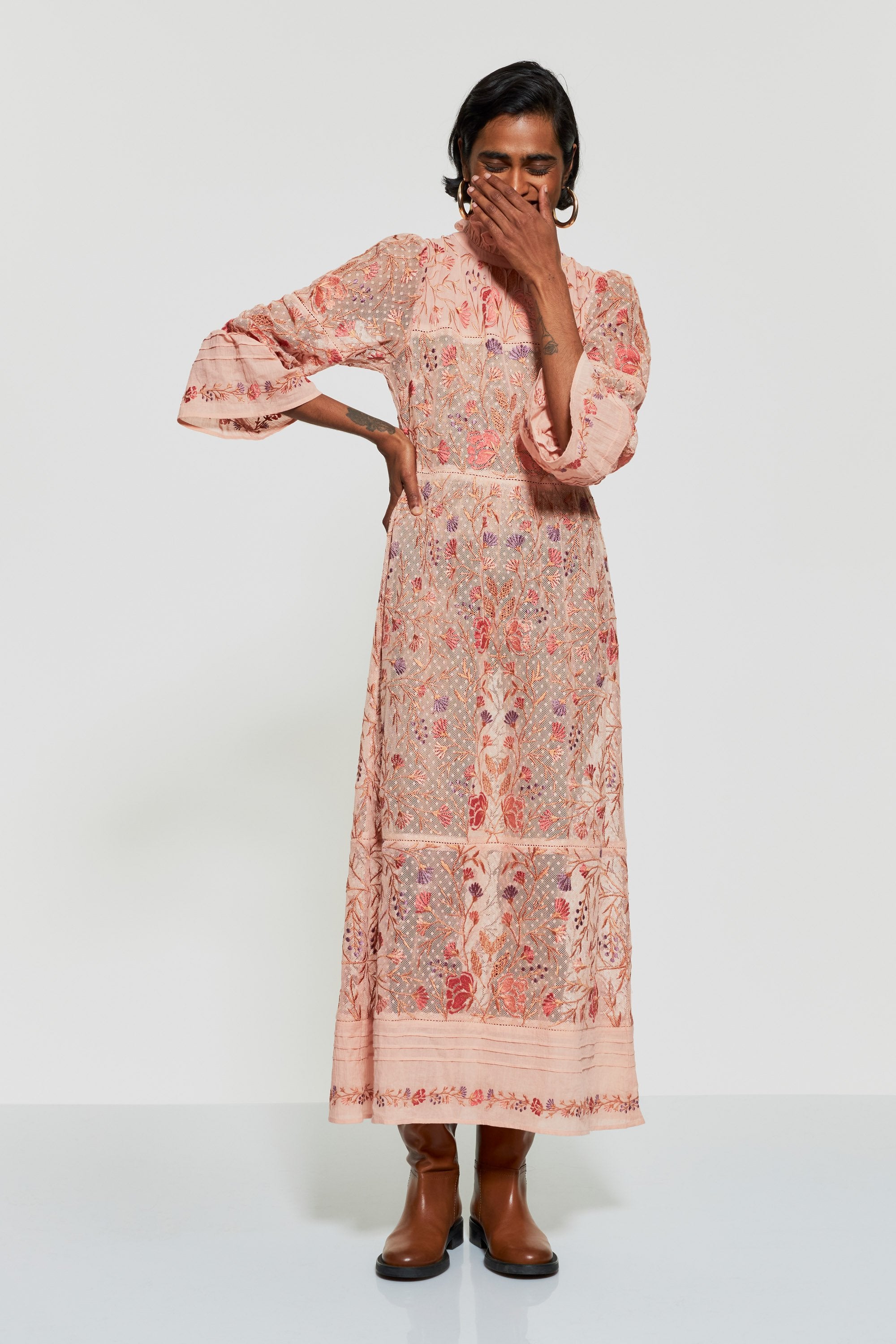 Vani embroidered maxi dress