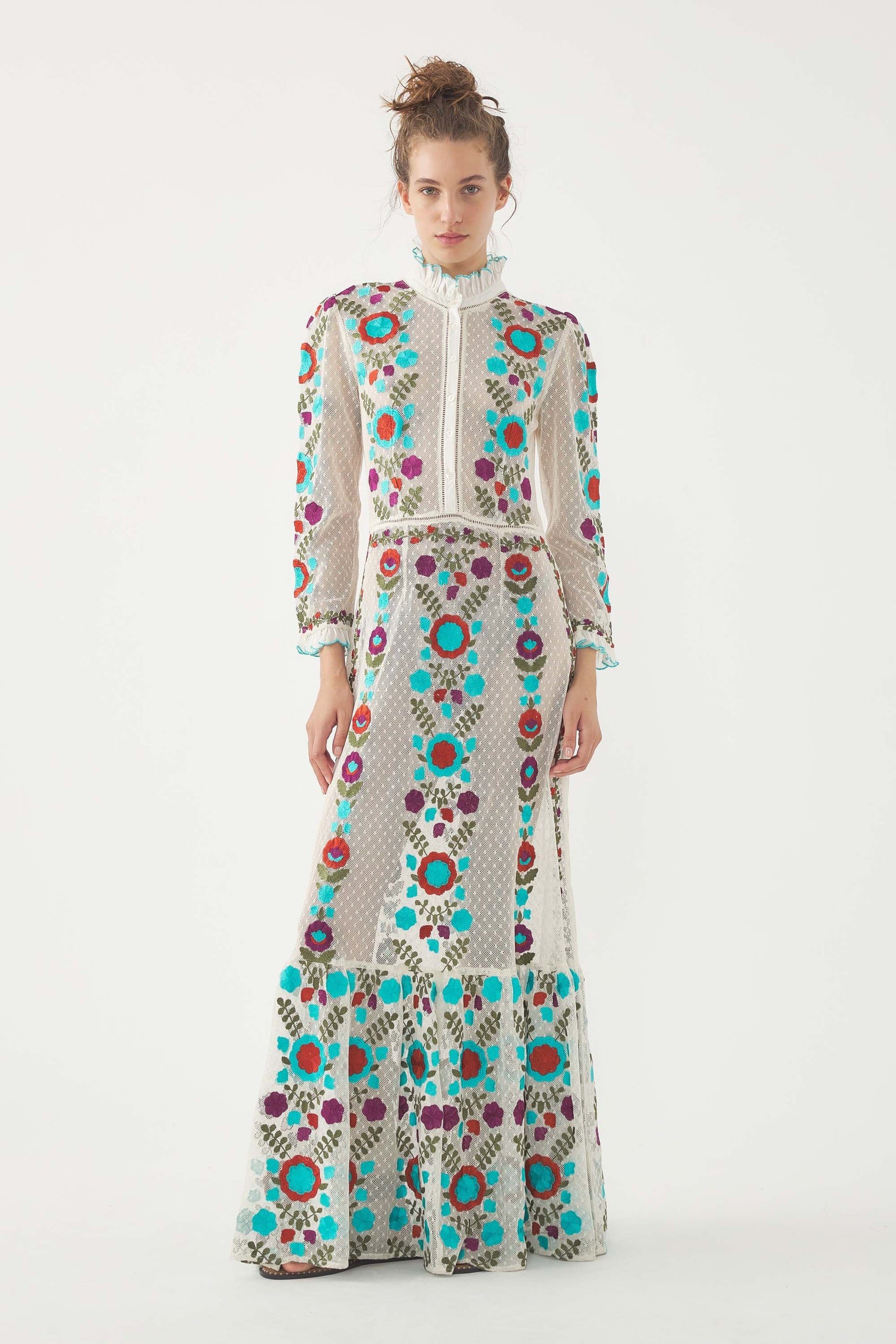 ANTIK BATIK - Embroidered Maxi Dress Ary ANTIK BATIK - Embroidered Maxi Dress Ary