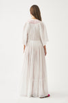 Robe longue à volants Ayo
