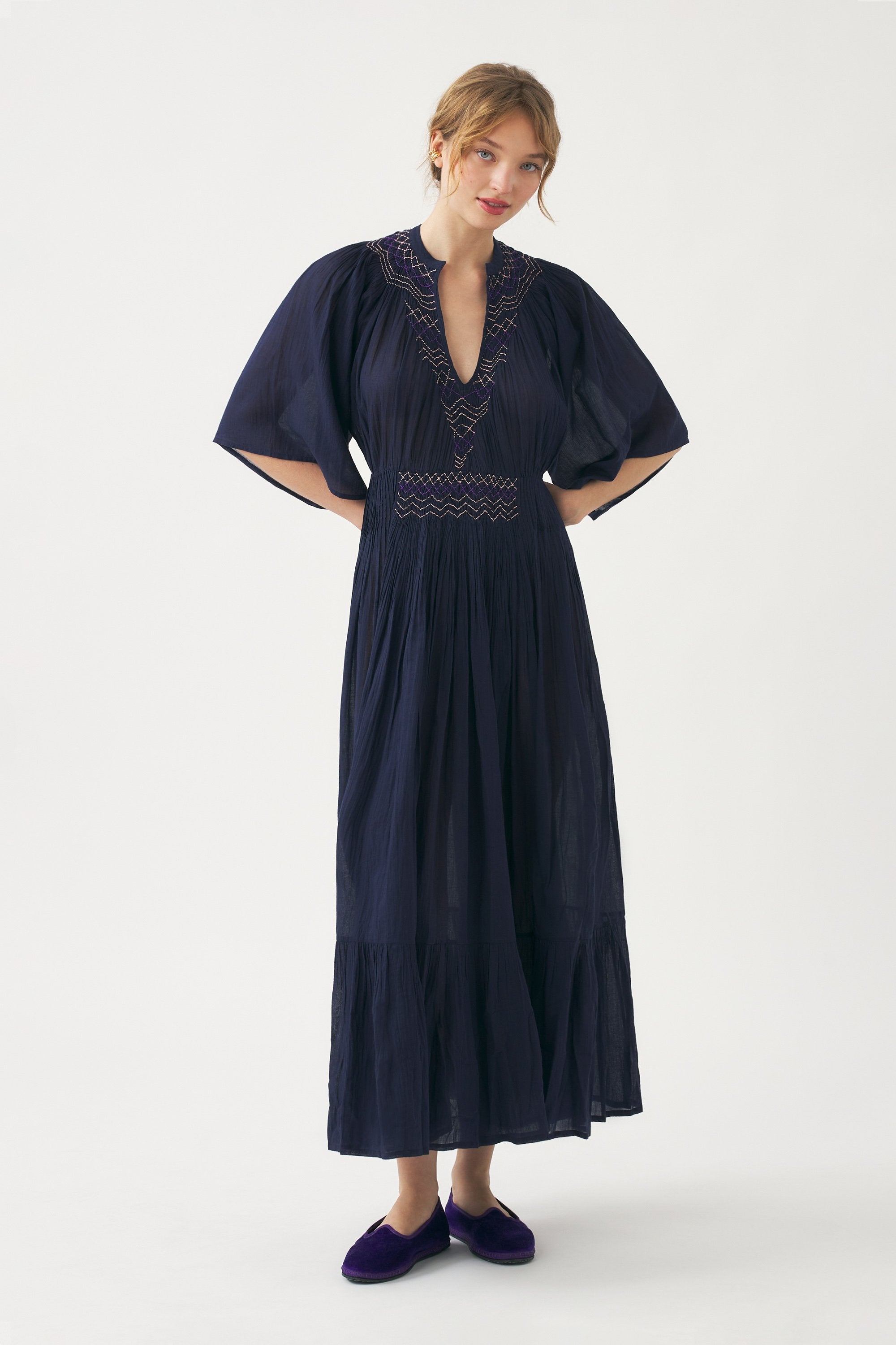 Maxi ruffle dress Ayo