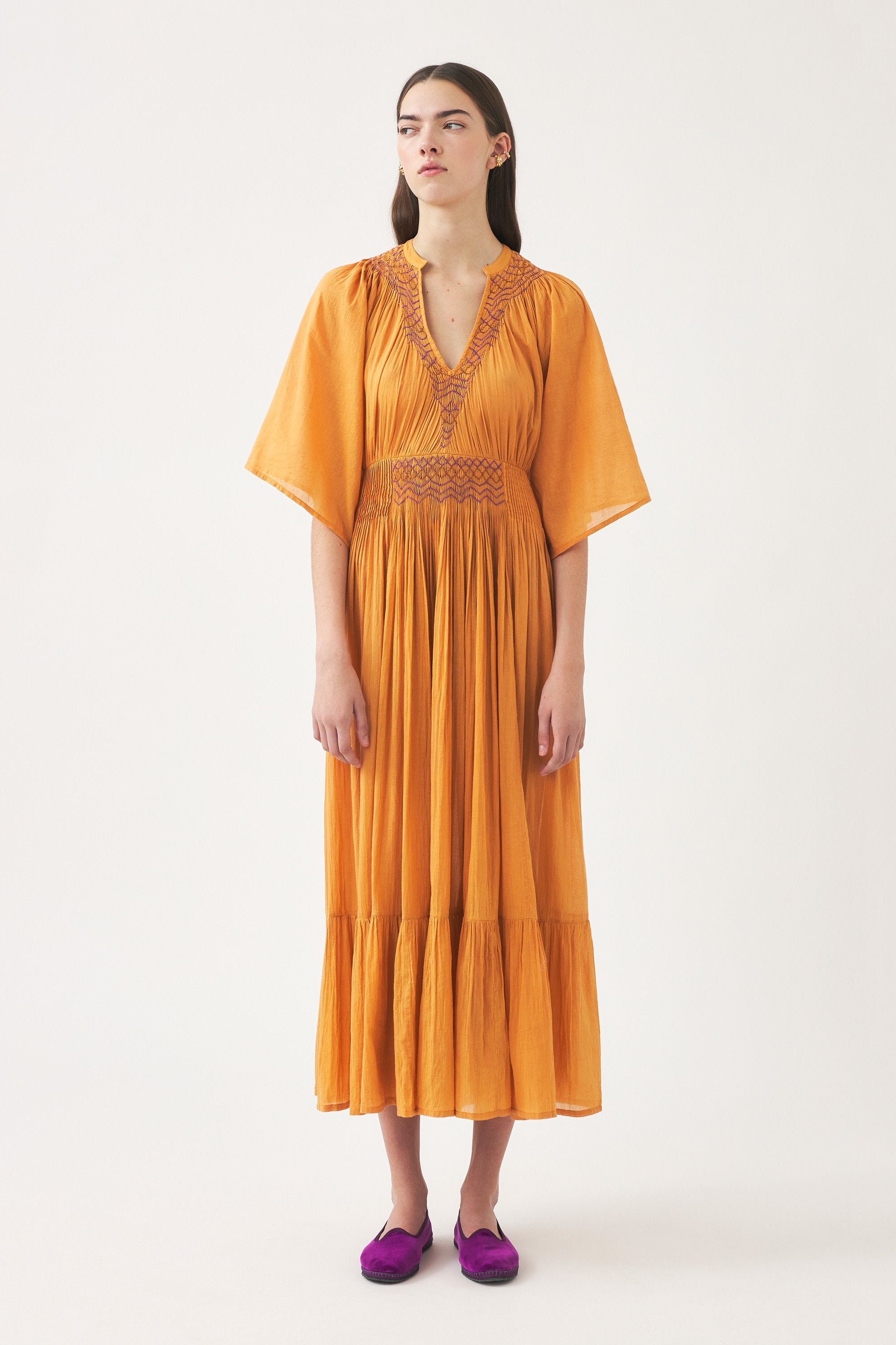 Maxi ruffle dress Ayo