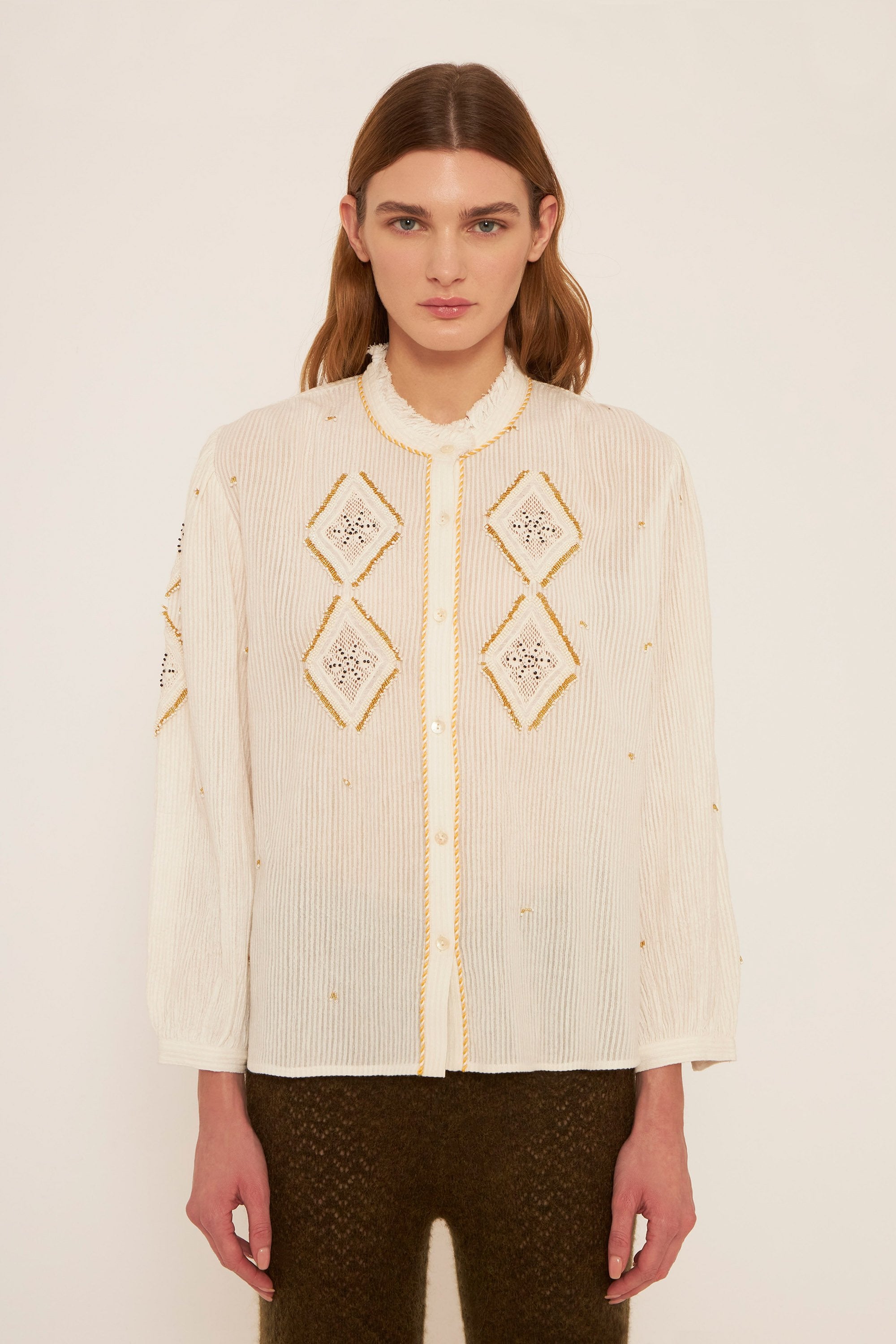 Ayo embroidered blouse