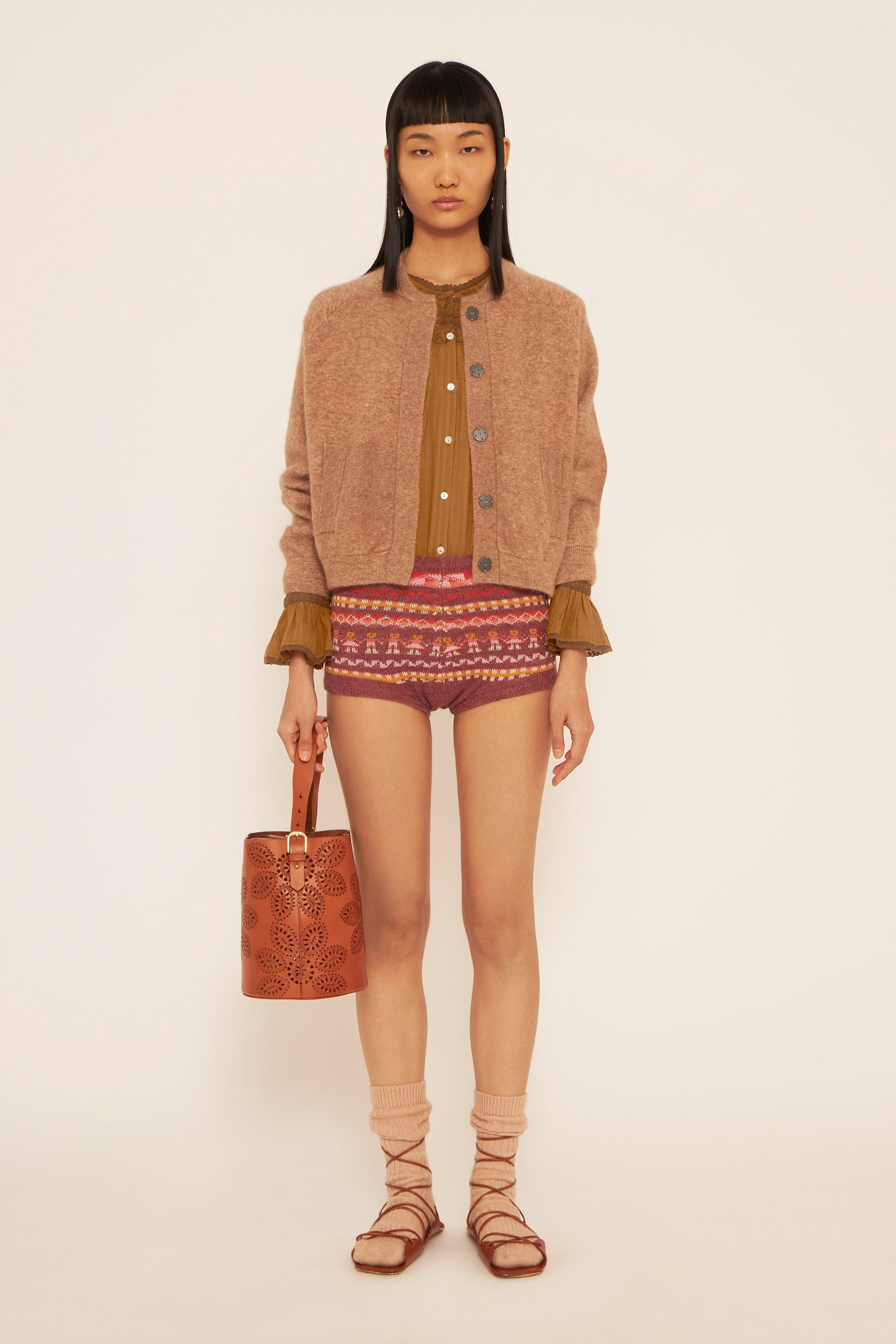 Bernardo embroidered blouse