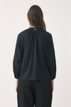 Hand-embroidered linen blouse Cindy