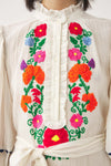 Robe longue brodée à la main Clotilda