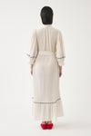 Robe longue brodée à la main Clotilda