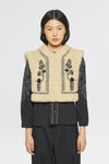 Dune Embroidered reversible gilet