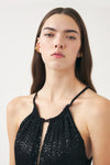 Maxi dress hand-embroidered with pearls Dune
