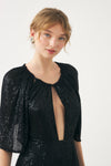 Mini dress hand-embroidered with pearls Dune