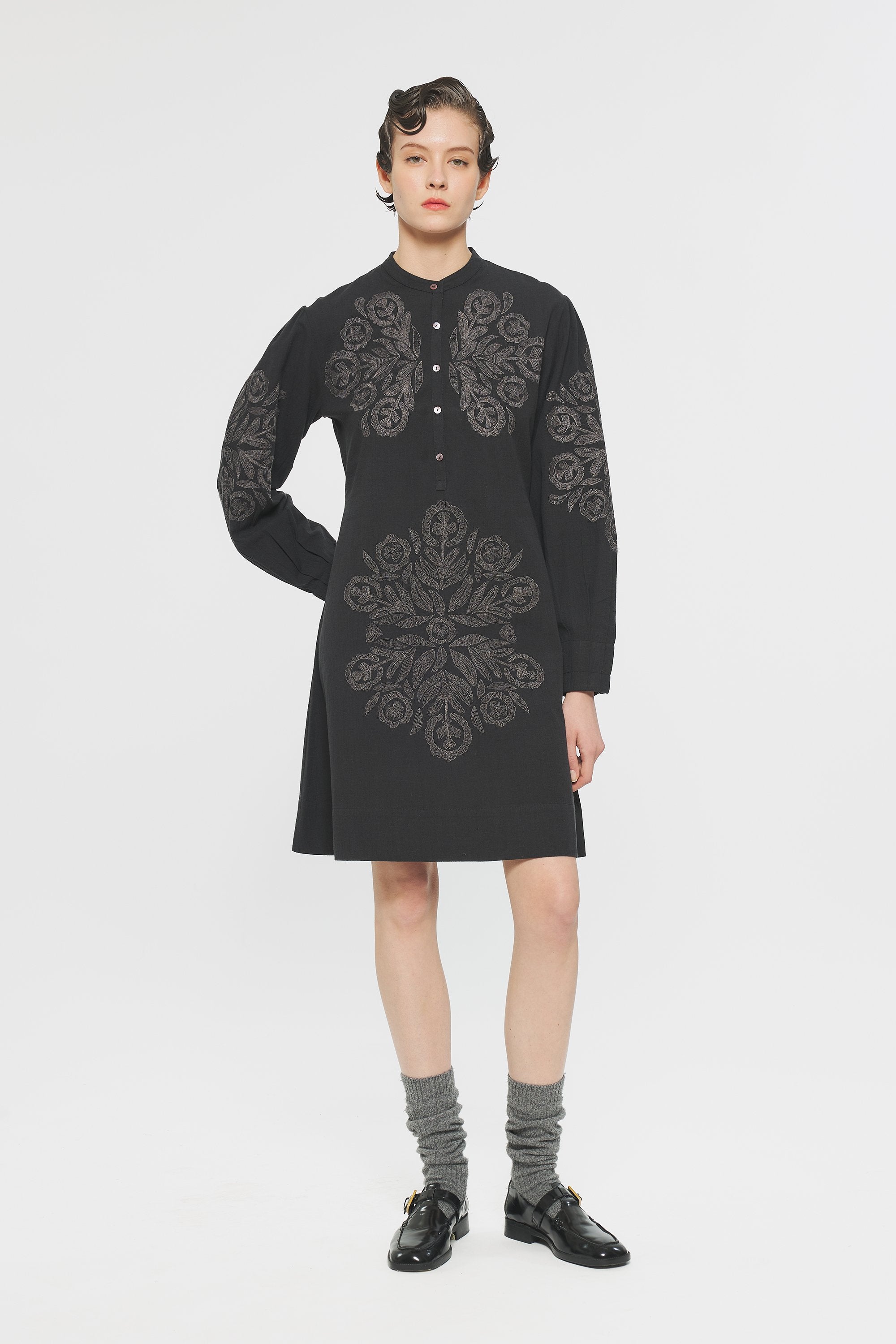 Eglantine Embroidered mini dress