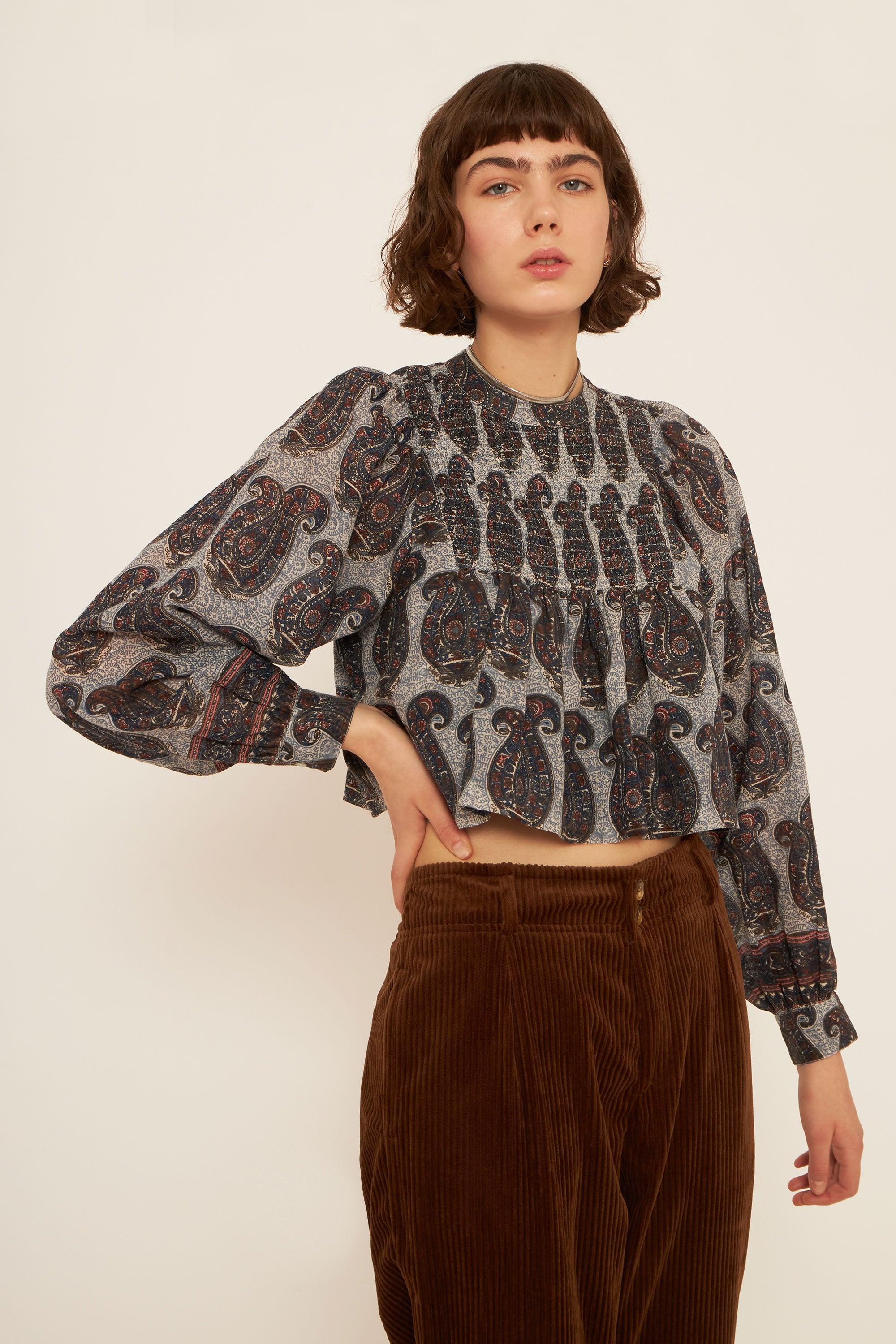 Blouse crop-top Elia