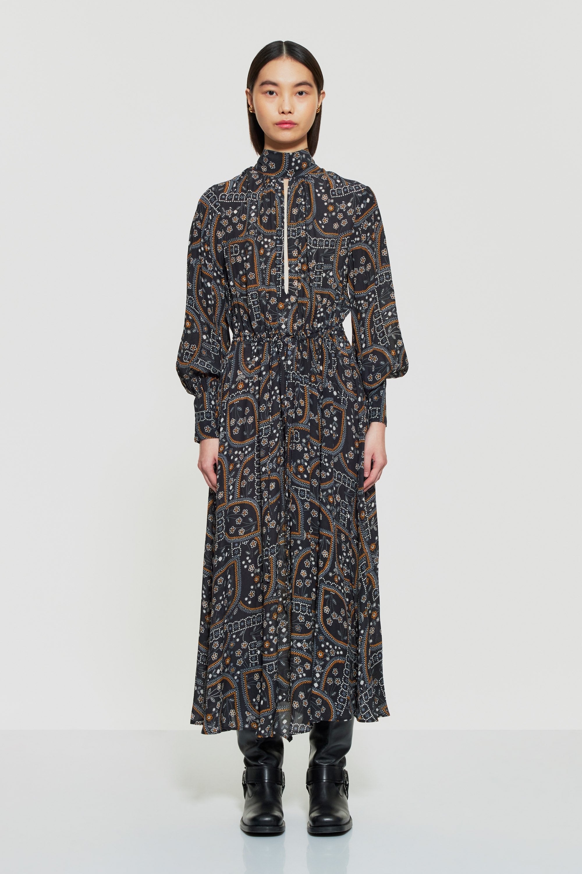 Elie print maxi dress
