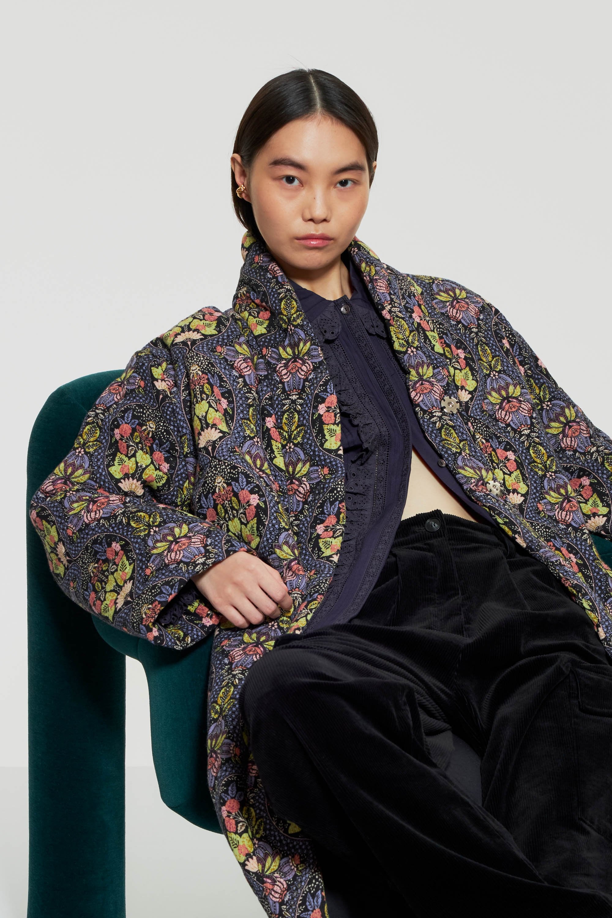 Eros print coat