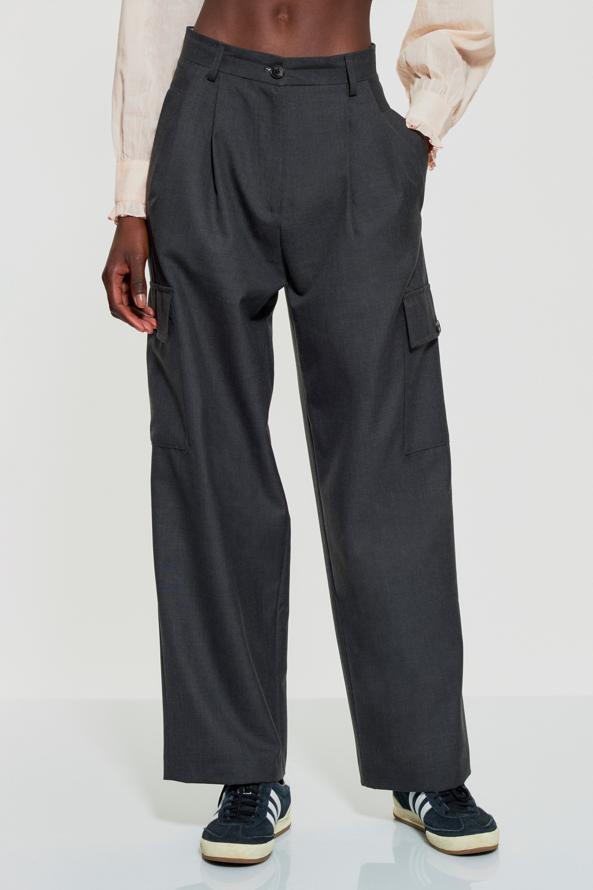 Pantalon cargo en laine Francisco