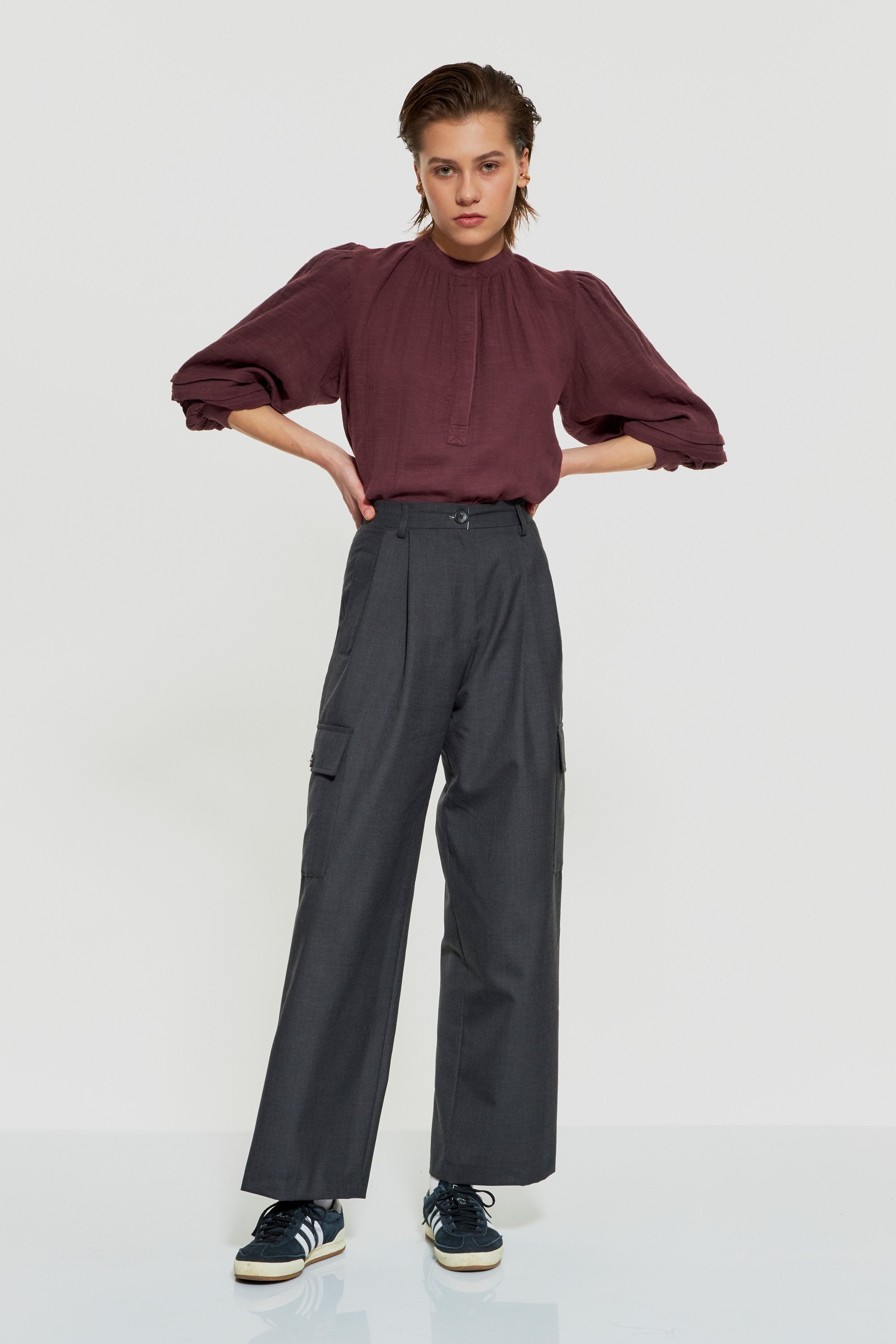 Pantalon cargo en laine Francisco